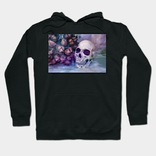 skull with roses Hoodie